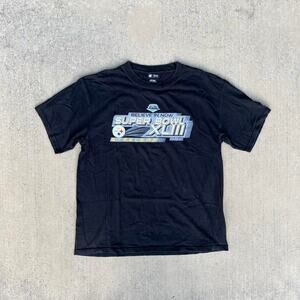 NFL Steelers Championship Six Super Bowl Win Black T-Shirt